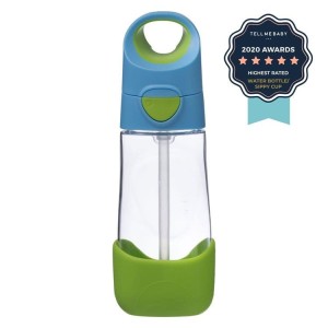 b.box Butelka tritanowa ze słomką 450ml, Ocean Breeze