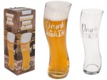 Chwiejąca się szklanka kufel do piwka Drunk Again