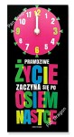 Zegar ścienny Prawdziwe życie 18 urodziny PREZENT