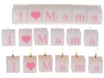 Świece dekoracyjne zestaw I love MAMA Dzień Matki