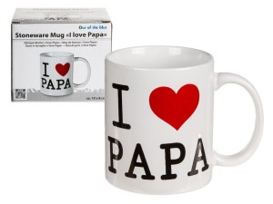 Kubek ceramiczny I LOVE PAPA Dzień Ojca, prezent dla taty