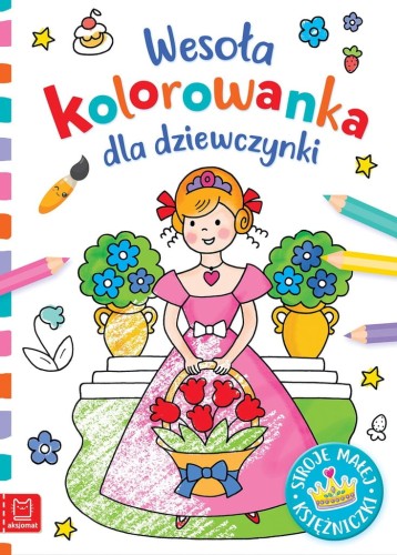 Wesoła kolorowanka dla dziewczynki