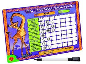 Tablica motywacyjna dobrego zachowania ścieralna