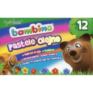 PASTELE OLEJNE St. Majewski 12 szt. BAMBINO