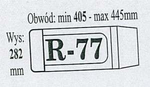 Okładka książkowa reg.R-77 wys. 282 x obw. 405-445
