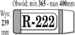 Okładka książkowa R-222 REGULOWANA 1 SZTUKA