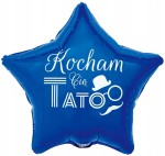 Balon foliowy Godan Kocham Cię Tato niebieski 44cm