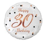 Balon FOLIOWY 30 LAT na urodziny 30 URODZINY