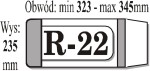 OKŁADKA NA KSIĄŻKI R-22 1 SZTUKA