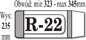 OKŁADKA NA KSIĄŻKI R-22 1 SZTUKA