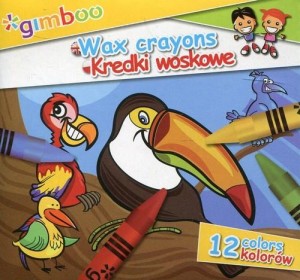 Kredki świecowe Gimboo 12 szt.