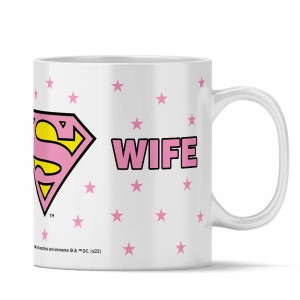 Kubek Wife Superman PREZENT UPOMINEK URODZINY DLA ŻONY KOBIETY