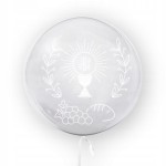 BALON foliowy CLEAR IHS KOMUNIA NA KOMUNIĘ