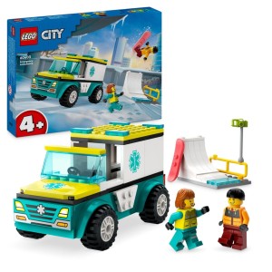 LEGO City 60403 Karetka i snowboardzista PREZENT URODZINY