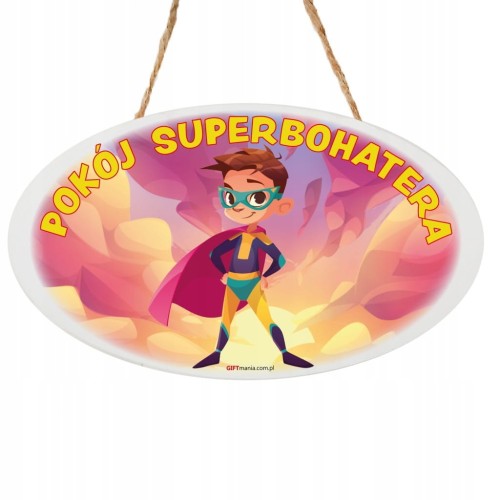 Tabliczka Pokój superbohatera