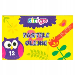 PASTELE OLEJNE Kredki pastelowe Strigo 12 szt.