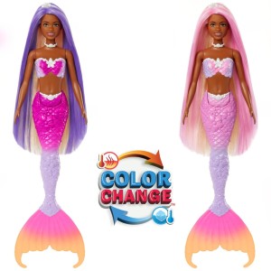 Lalka Barbie Brooklyn Syrenka Zmiana koloru MATTEL prezent roczek