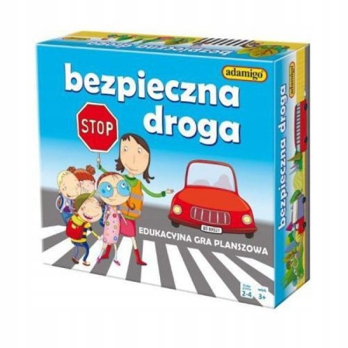Gra planszowa Adamigo Bezpieczna droga Edukacyjna gra planszowa