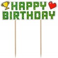 TOPPER TORT HAPPY BIRTHDAY GAME ON URODZINY 14 CM