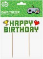 TOPPER TORT HAPPY BIRTHDAY GAME ON URODZINY 14 CM