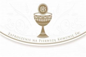 Zaproszenia na I Komunię Świętą/10 sztuk