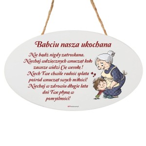 tabliczka babciu nasza