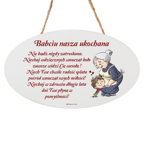 tabliczka babciu nasza