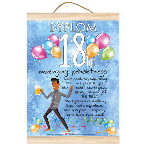 dyplom 18 mezczyzny