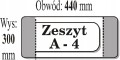 Okładka na zeszyt A4 Iks 30 cm x 44 cm 1 szt.