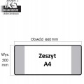 Okładka na zeszyt A4 Iks 30 cm x 44 cm 1 szt.