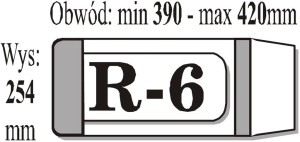 Okładka R-6 Iks 25,4 cm x 42 cm 1 SZT