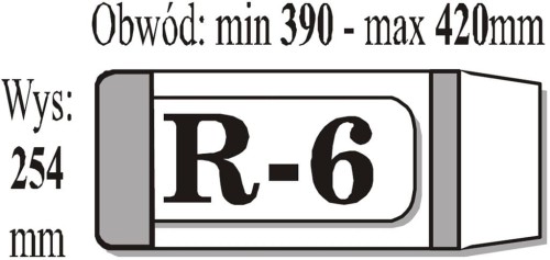 Okładka R-6 Iks 25,4 cm x 42 cm 1 SZT