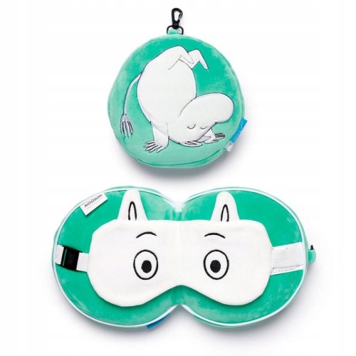 Poduszka podróżna z opaską na oczy Moomin/Muminki Relaxeazzz