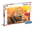 Puzzle Clementoni 180el Lwy Nieoczekiwany uścisk super prezent
