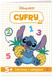 Książeczka Disney uczy. Stitch. Ćwiczenia z naklejkami. Cyfry