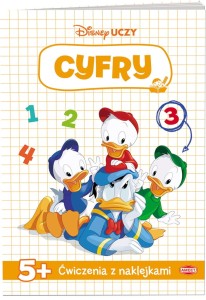 Książka edukacyjna dla dzieci DISNEY UCZY MIKI Ćwiczenia z naklejkami
