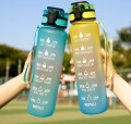 Butelka na wodę z miarką motywacyjną 1 litr Bidon Sportowy na prezent