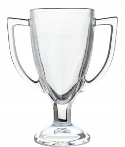 Puchar szklany 450ml, 16x18cm Glass for the winner