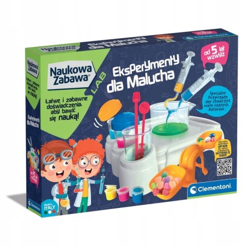 Clementoni Naukowa zabawa Eksperymenty dla Malucha laboratorium dla dzieci
