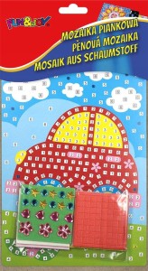 Mozaika Fun&Joy Auto z piankowymi naklejkami 16 x 23 cm