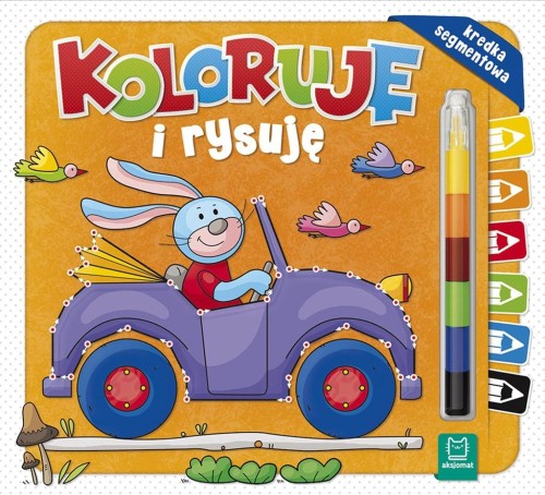 Koloruję i rysuję Kredka segmentowa Malowanka z kredkami Aksjomat