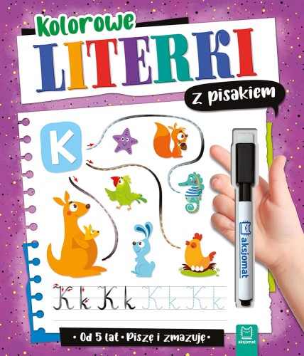 Kolorowe Literki z pisakiem. Piszę i zmazuję. Aksjomat