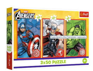 PUZZLE 3X50EL TREFL AVENGERS TWOJ BOHATER PUD12