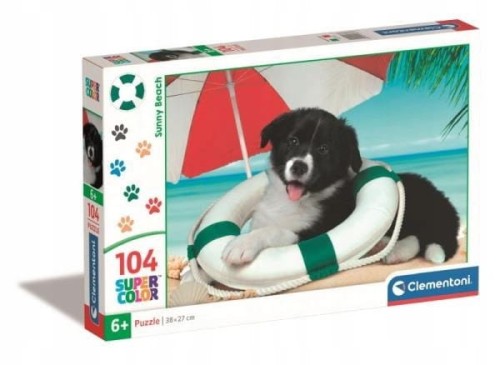 Puzzle Clementoni 104 elementów. Super Kolor. Sunny Beach
