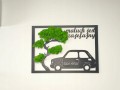 Obraz Dekoracja ścienna Maluch Drzewo - baza pod mech chrobotek 66x49cm