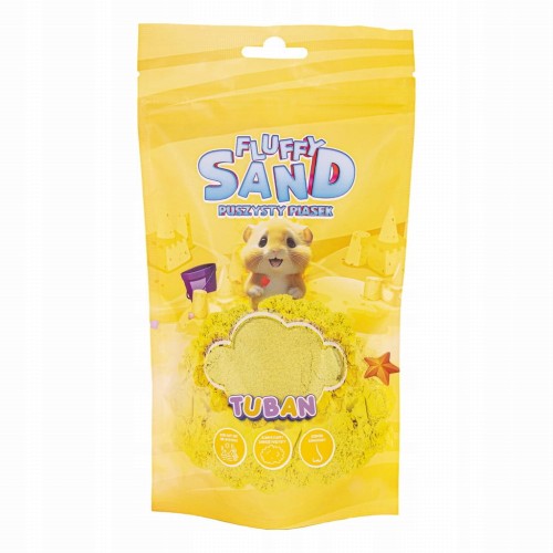 FLUFFY SAND - PUSZYSTY PIASEK ŻÓŁTY 90 g SUPER ZABAWA PREZENT