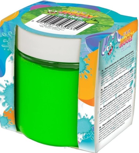 JIGGLY SLIME GOTOWY ZIELONY JABŁKO 100G ZAPACH PREZENT URODZINY