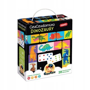 CZUCZU Gra planszowa Domino Dinozaury CzuCzu 2+ CzuCzu