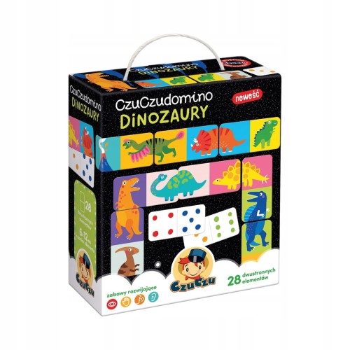 CZUCZU Gra planszowa Domino Dinozaury CzuCzu 2+ CzuCzu