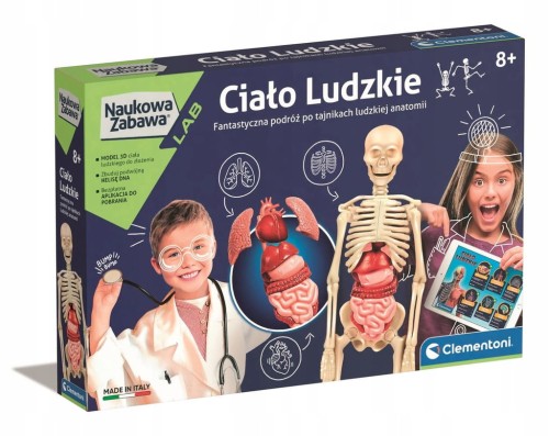 Zestaw Clementoni Naukowa Zabawa Ciało Ludzkie 60249 SUPER PREZENT URODZINY